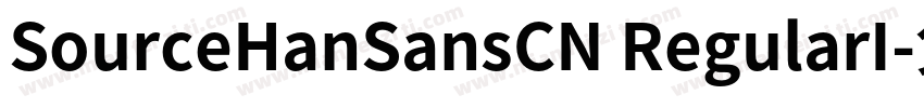 SourceHanSansCN RegularI字体转换